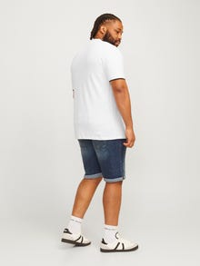 Jack & Jones Plus Size Effen T-shirts -White - 12263990