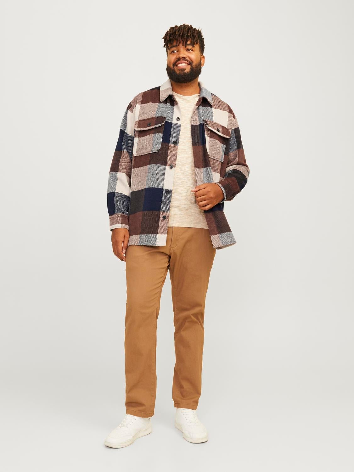 Plus Size Relaxed Fit Overshirt