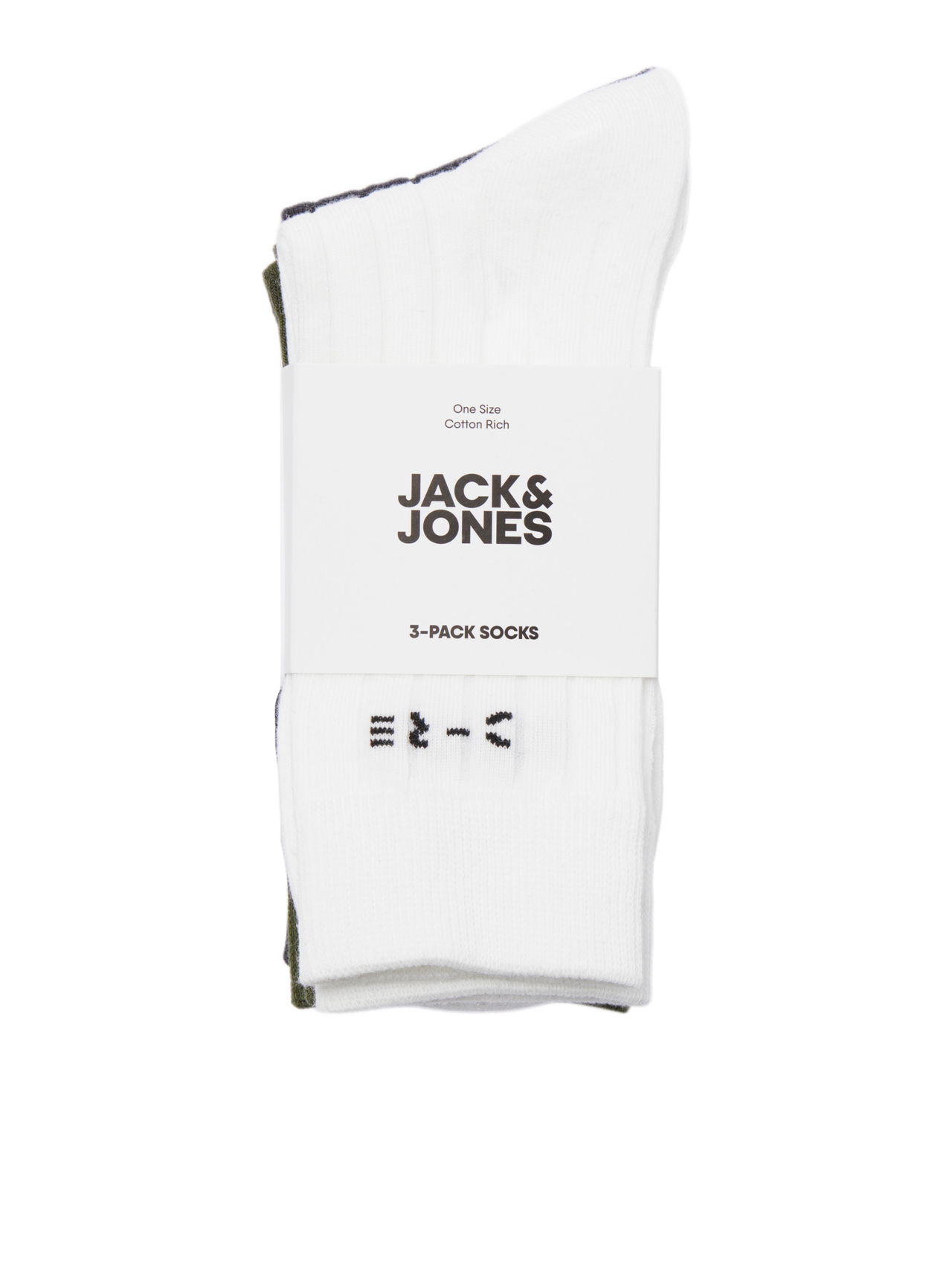 Jack & Jones 3-pakuotės Kojinės -Marshmallow - 12264016