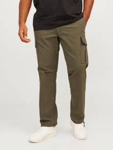 Jack & Jones Plius Laisvas kirpimas Laisvo kirpimo kelnės -Olive Night - 12264152