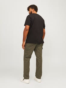 Jack & Jones Plius Laisvas kirpimas Laisvo kirpimo kelnės -Olive Night - 12264152
