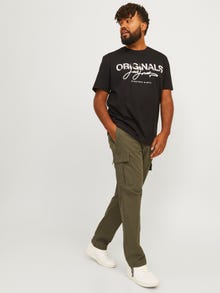 Jack & Jones Plius Laisvas kirpimas Laisvo kirpimo kelnės -Olive Night - 12264152