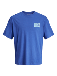 Jack & Jones Tryck T-shirt För pojkar -Dazzling Blue - 12264191