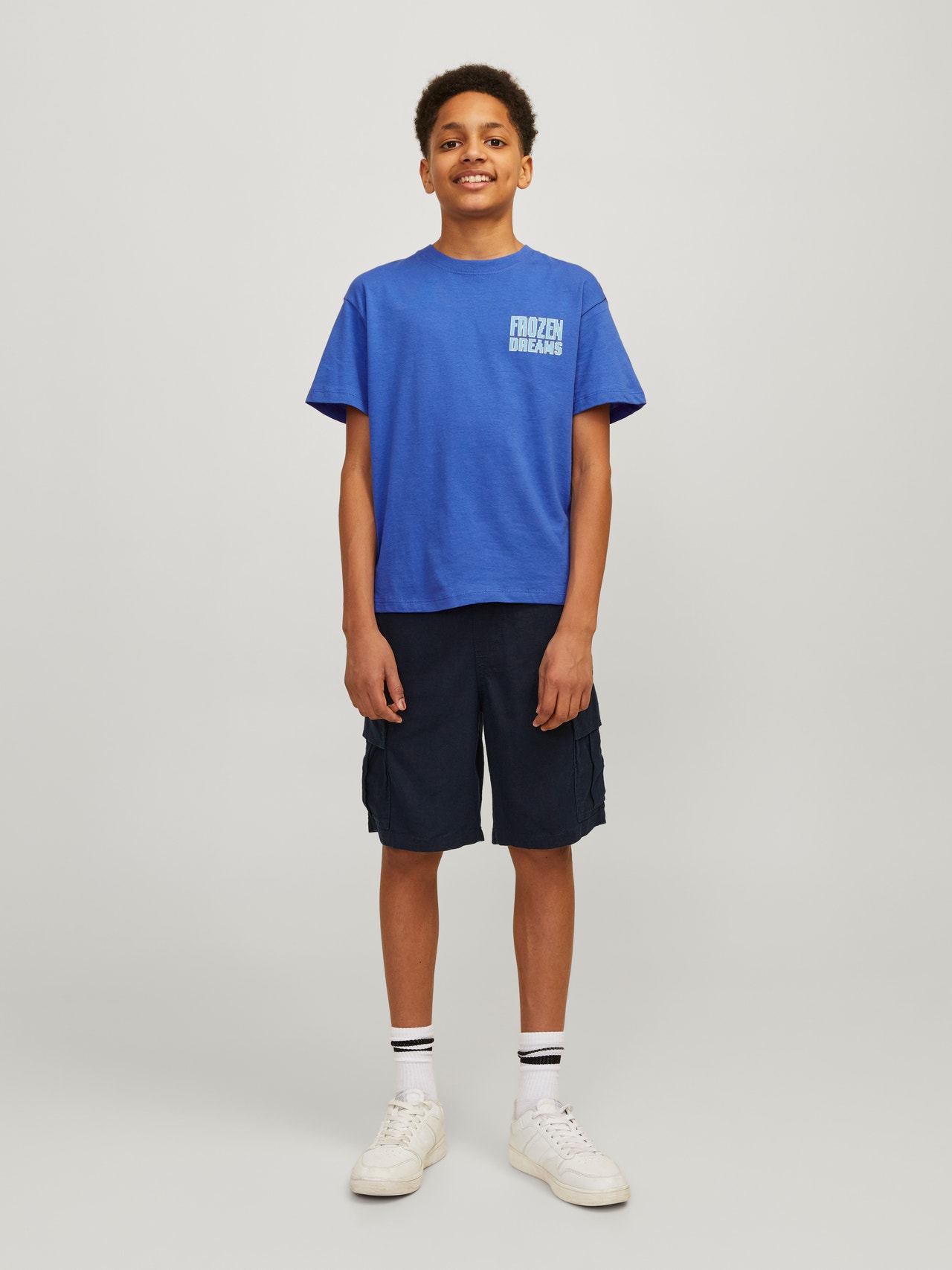 Jack & Jones Bedrukt T-shirt Voor jongens -Dazzling Blue - 12264191