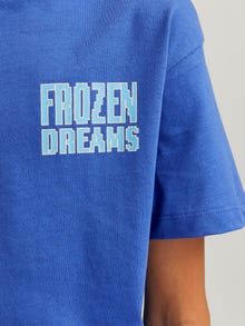 Jack & Jones Printet T-shirt Til drenge -Dazzling Blue - 12264191