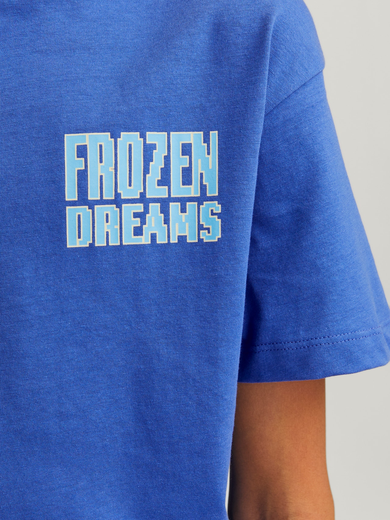 Jack & Jones T-shirt Estampar Para meninos -Dazzling Blue - 12264191