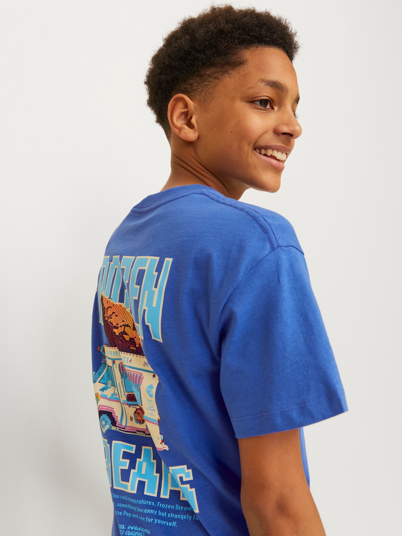 Jack & Jones Printed T-shirt For boys -Dazzling Blue - 12264191