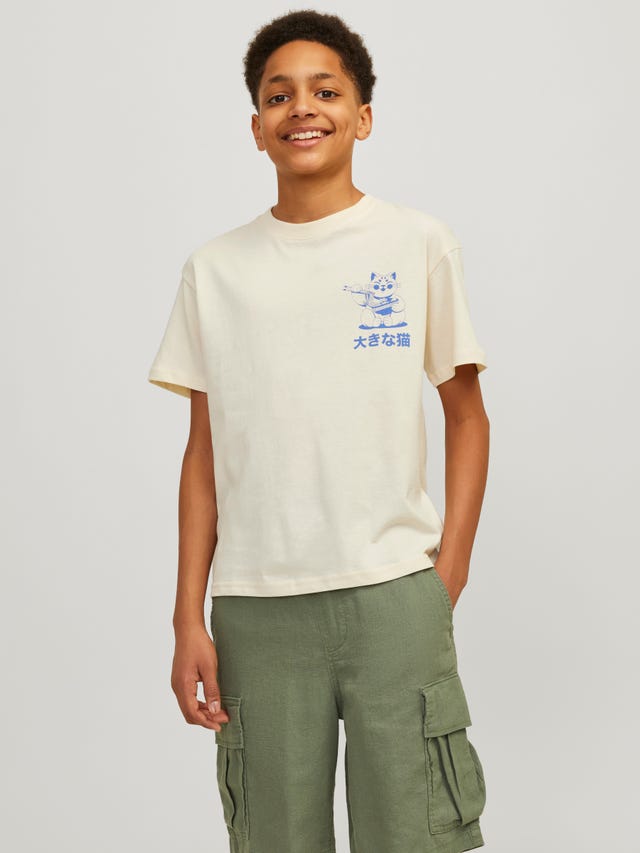 Jack & Jones Nadruk T-shirt Dla chłopców - 12264214