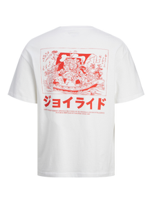 Jack & Jones Printet T-shirt Til drenge -Bright White - 12264214