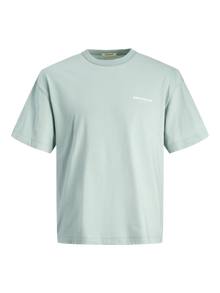 Jack & Jones T-shirt Estampar Para meninos -Gray Mist - 12264219