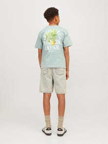 Jack & Jones Nadruk T-shirt Dla chłopców -Gray Mist - 12264219