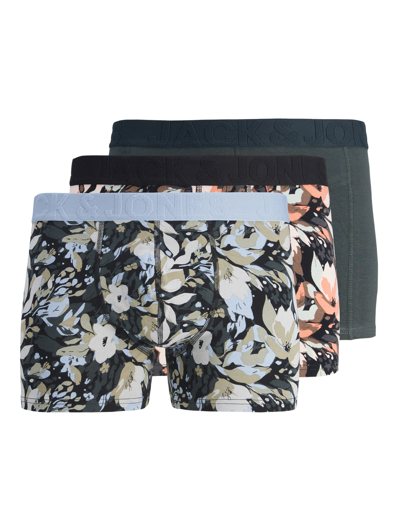 Jack & Jones 3-pack Trunks For boys -Forest Night - 12264226