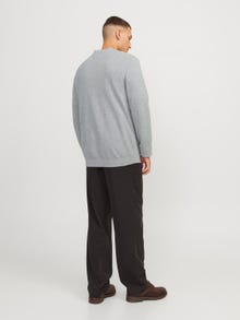 Jack & Jones Plain Knitted cardigan -Light Grey Melange - 12264256