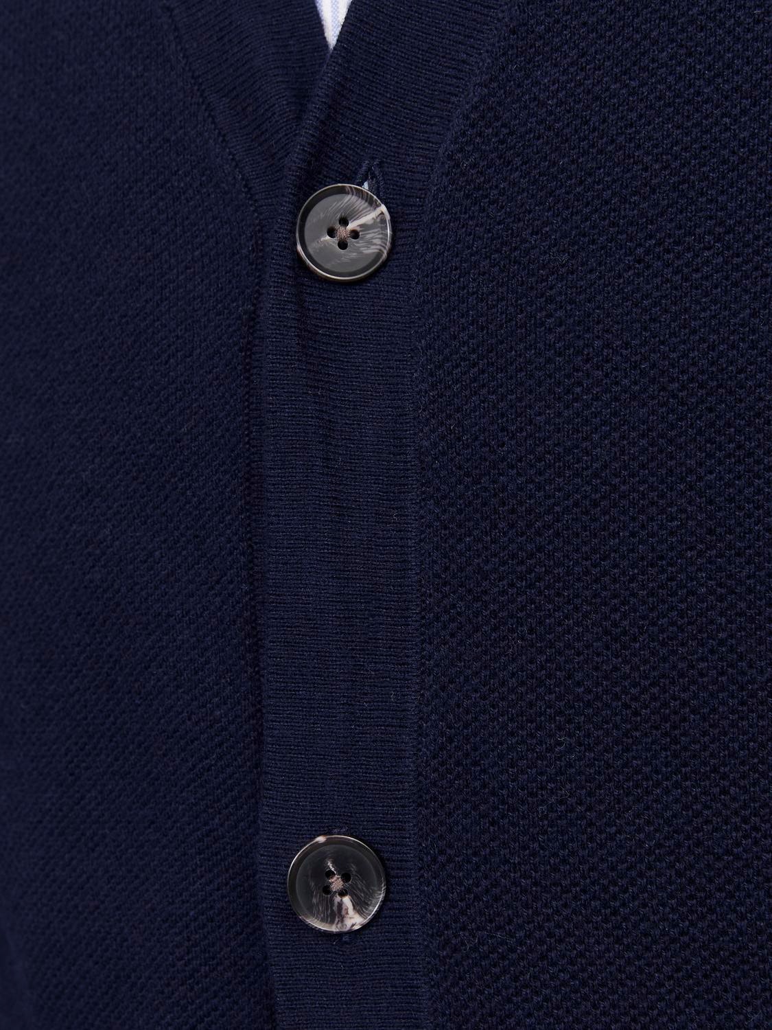 Jack & Jones Plain Knitted cardigan -Maritime Blue - 12264256