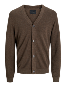 Jack & Jones Plain Knitted cardigan -Java - 12264256