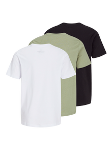 Jack & Jones 3-pack Logo T-shirt For boys -Desert Sage - 12264264