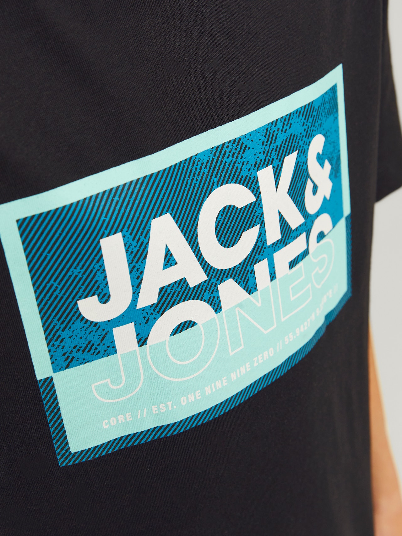 Jack & Jones 2-pakning Logo T-skjorte For gutter -Black - 12264266