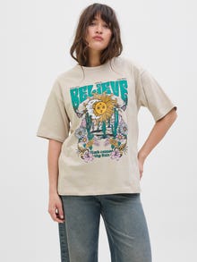 JJXX JXMILLOW T-shirt -Feather Gray - 12264392