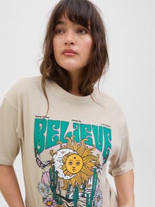 JJXX JXMILLOW T-shirt -Feather Gray - 12264392