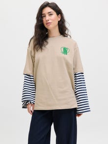 JJXX JXMILLOW T-shirt -Feather Gray - 12264392
