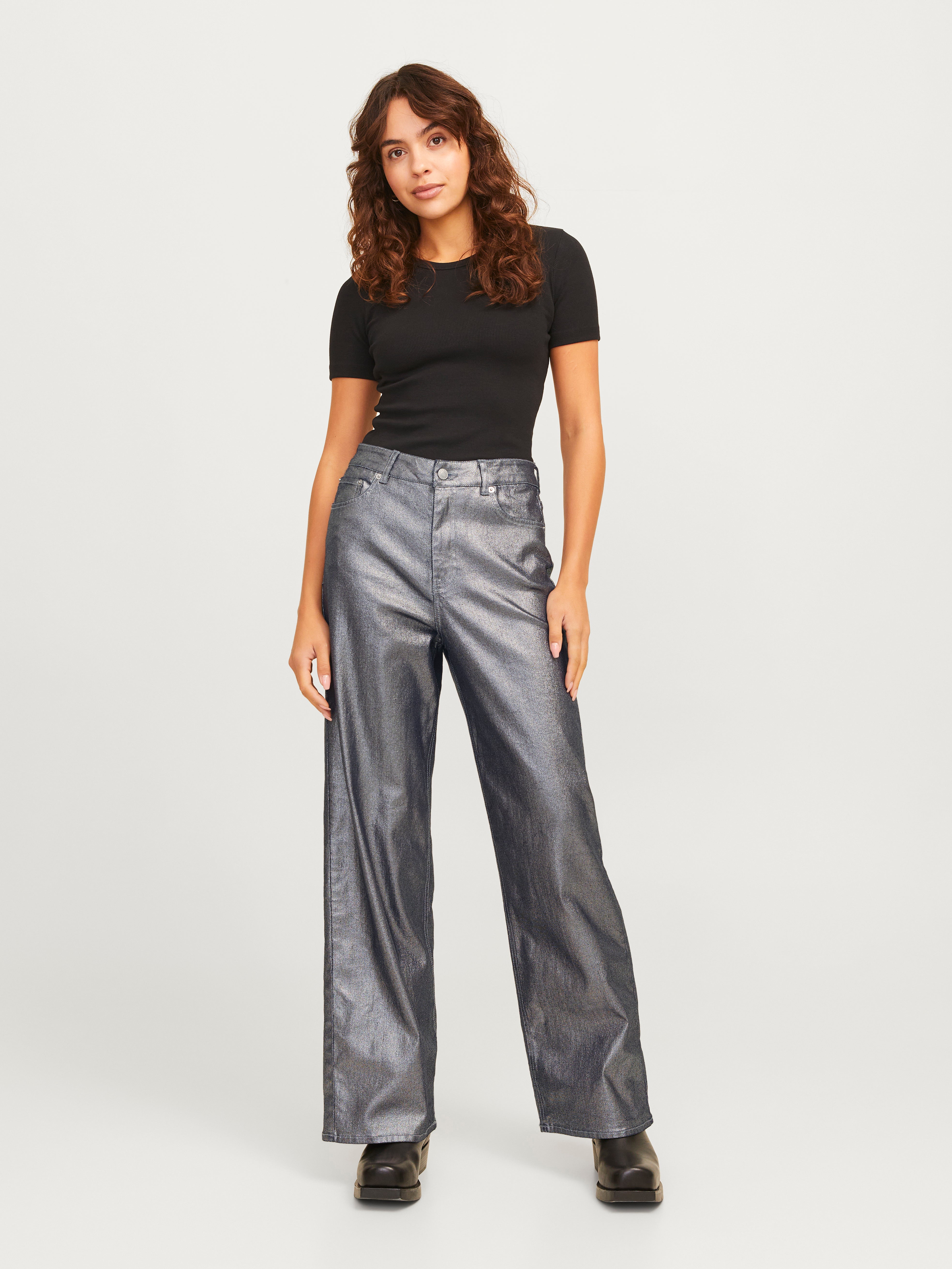 Thumbnail - Jxtokyo Mikea Wide Hw Shiny Jeans Dnm