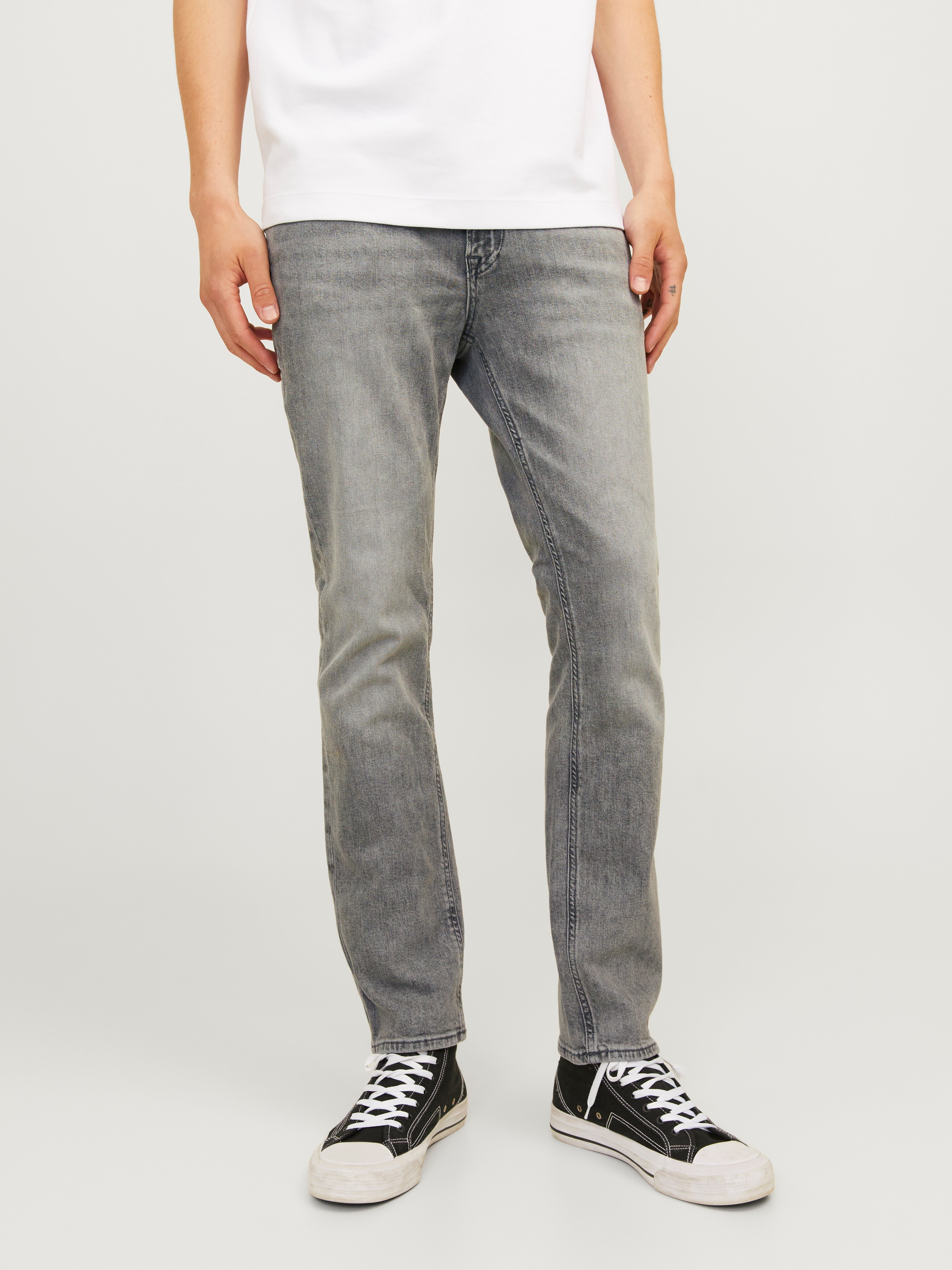 Jack & Jones JJICLARK JJORIGINAL AM 413 Vaqueros Corte regular -Grey Denim - 12264490