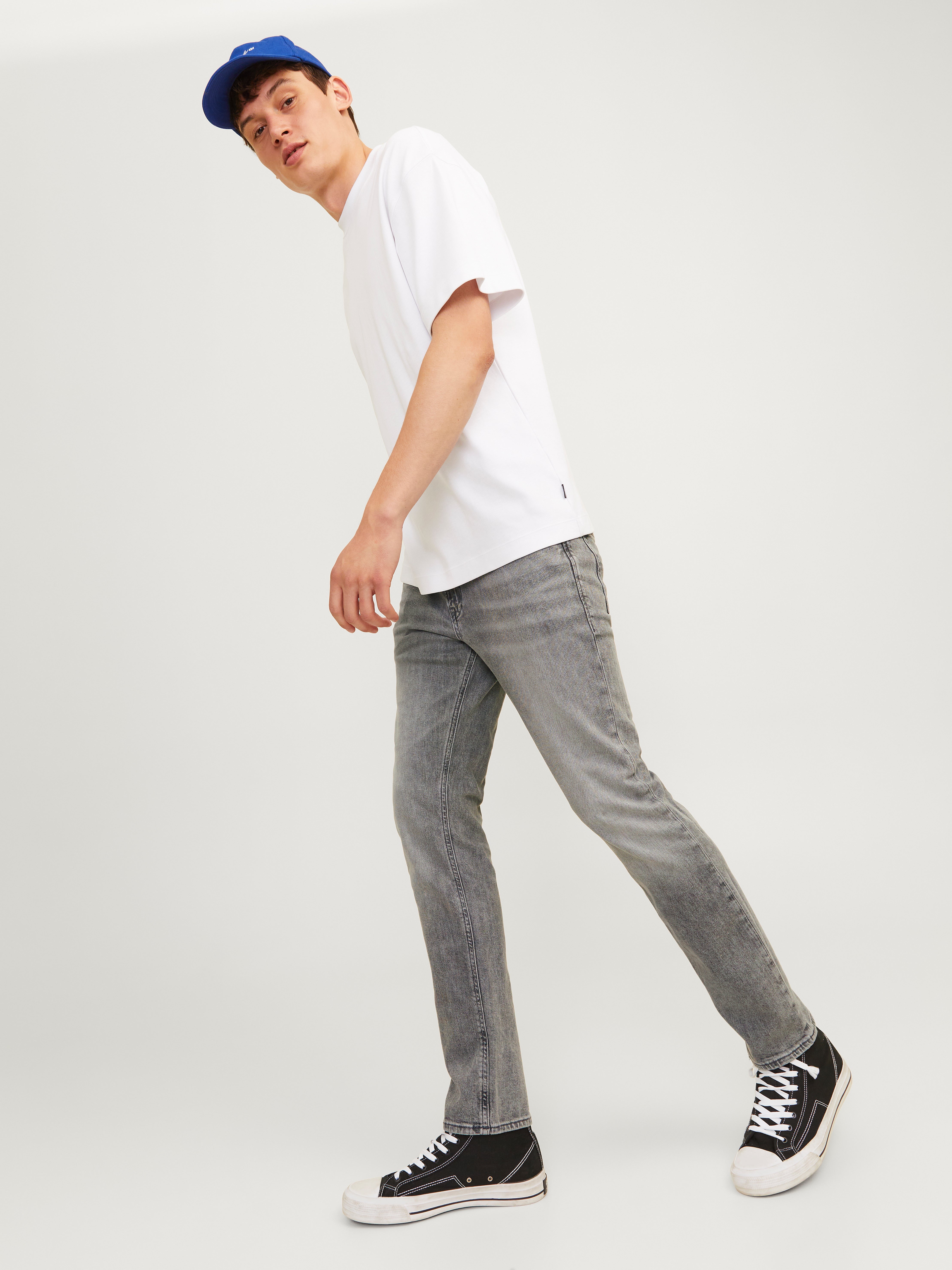 Jack & Jones JJICLARK JJORIGINAL AM 413 Vaqueros Corte regular -Grey Denim - 12264490