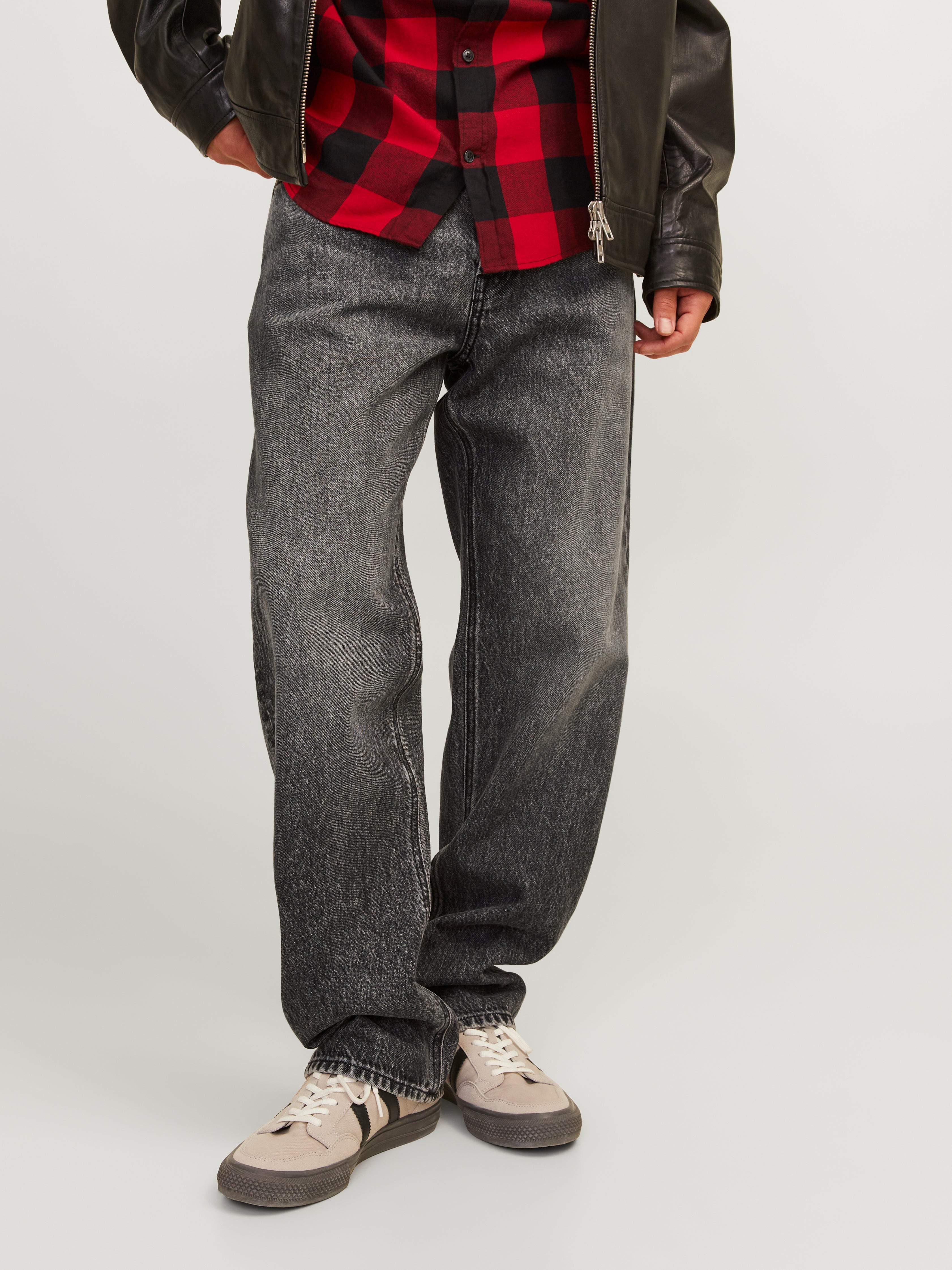 Jack & Jones JJIEDDIE JJORIGINAL SBD 931 Loose fit jeans -Black Denim - 12264548