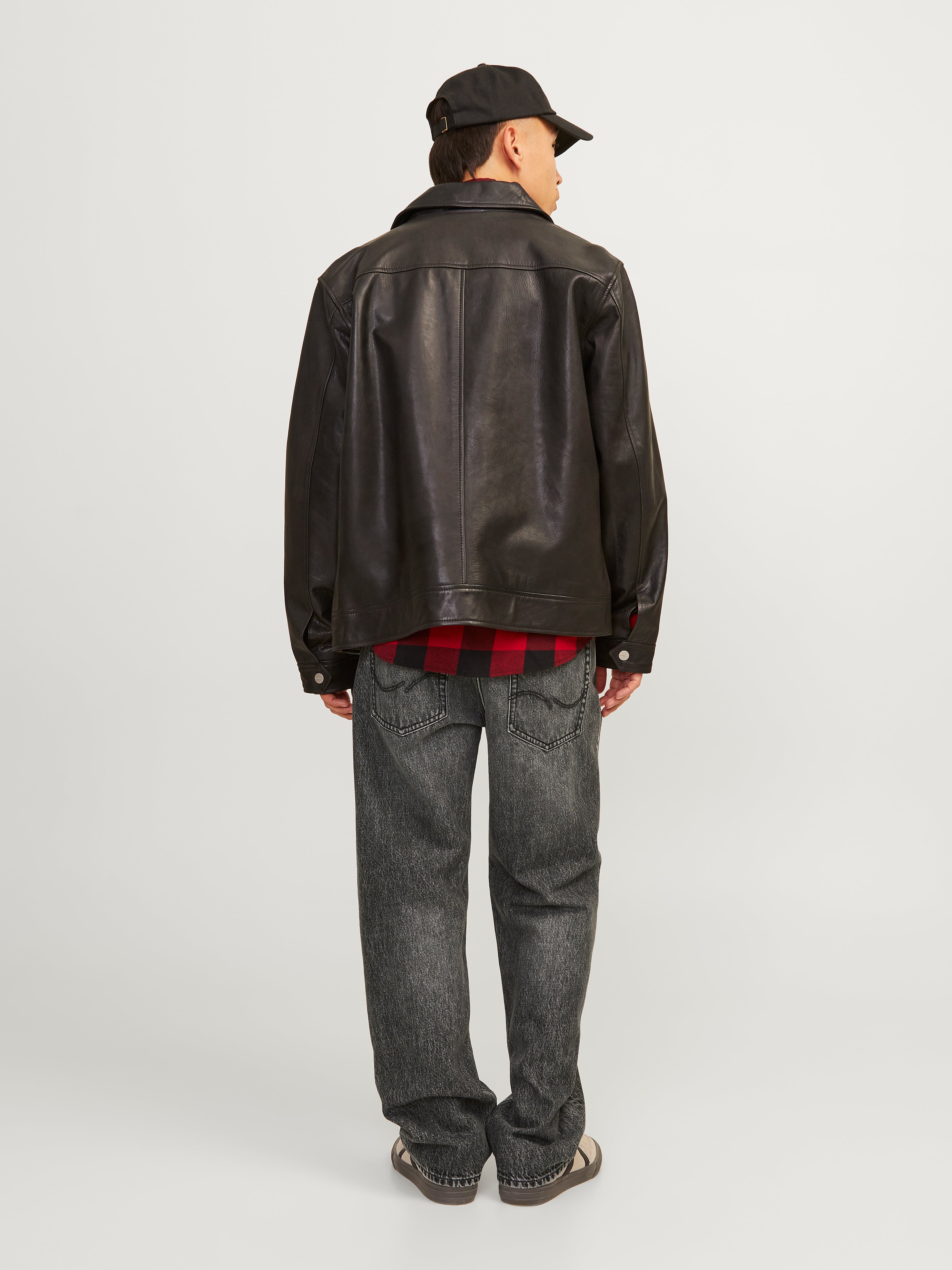 Jack & Jones JJIEDDIE JJORIGINAL SBD 931 Loose fit jeans -Black Denim - 12264548