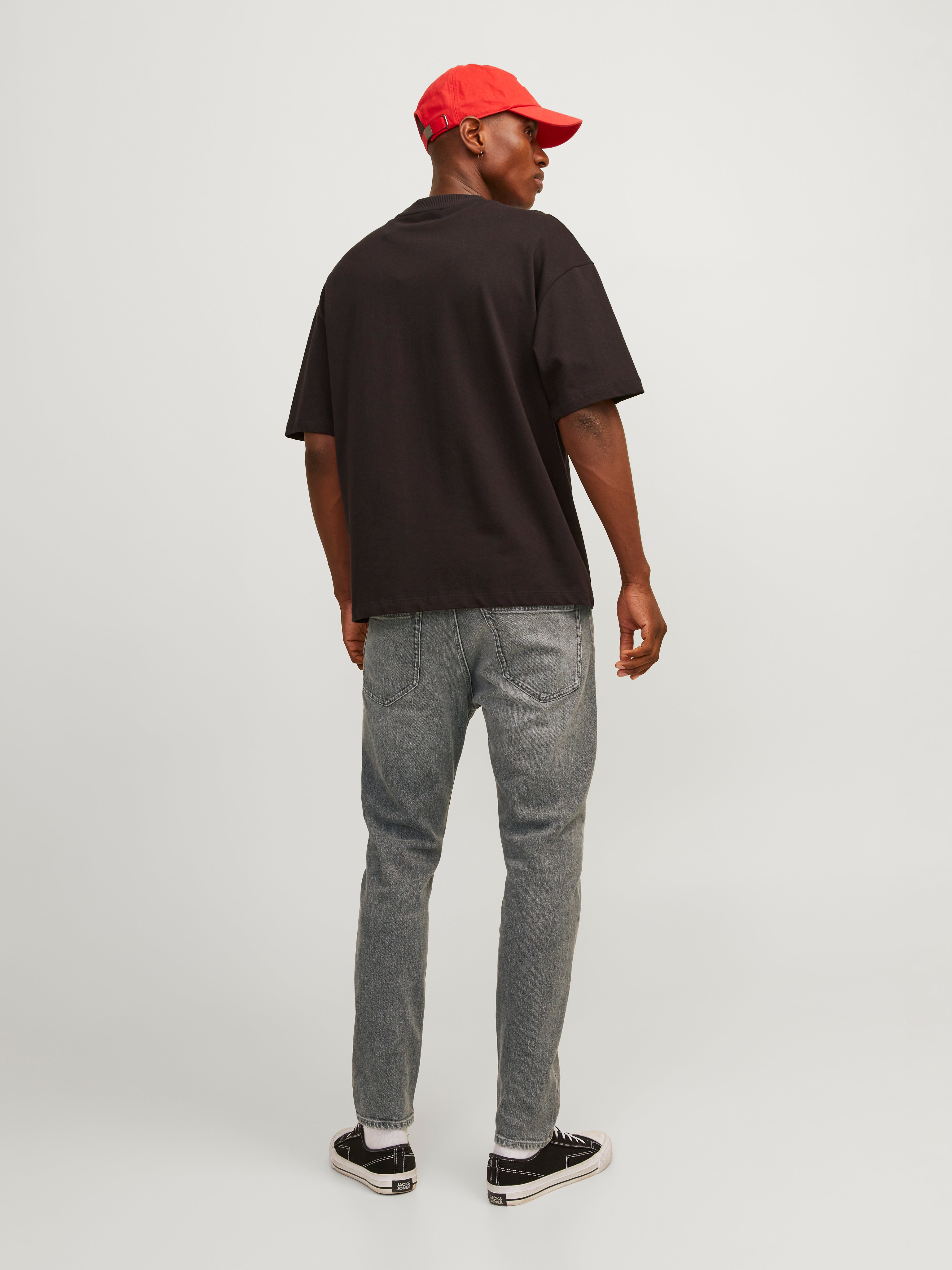 Jack & Jones JJIERIK JJCOOPER SBD 512 W/O BREAKS Jeansy o Krój tapered -Grey Denim - 12264557