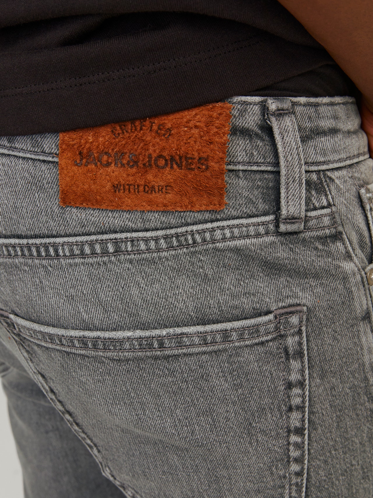 Jack & Jones JJIERIK JJCOOPER SBD 512 W/O BREAKS Tapered fit jeans -Grey Denim - 12264557