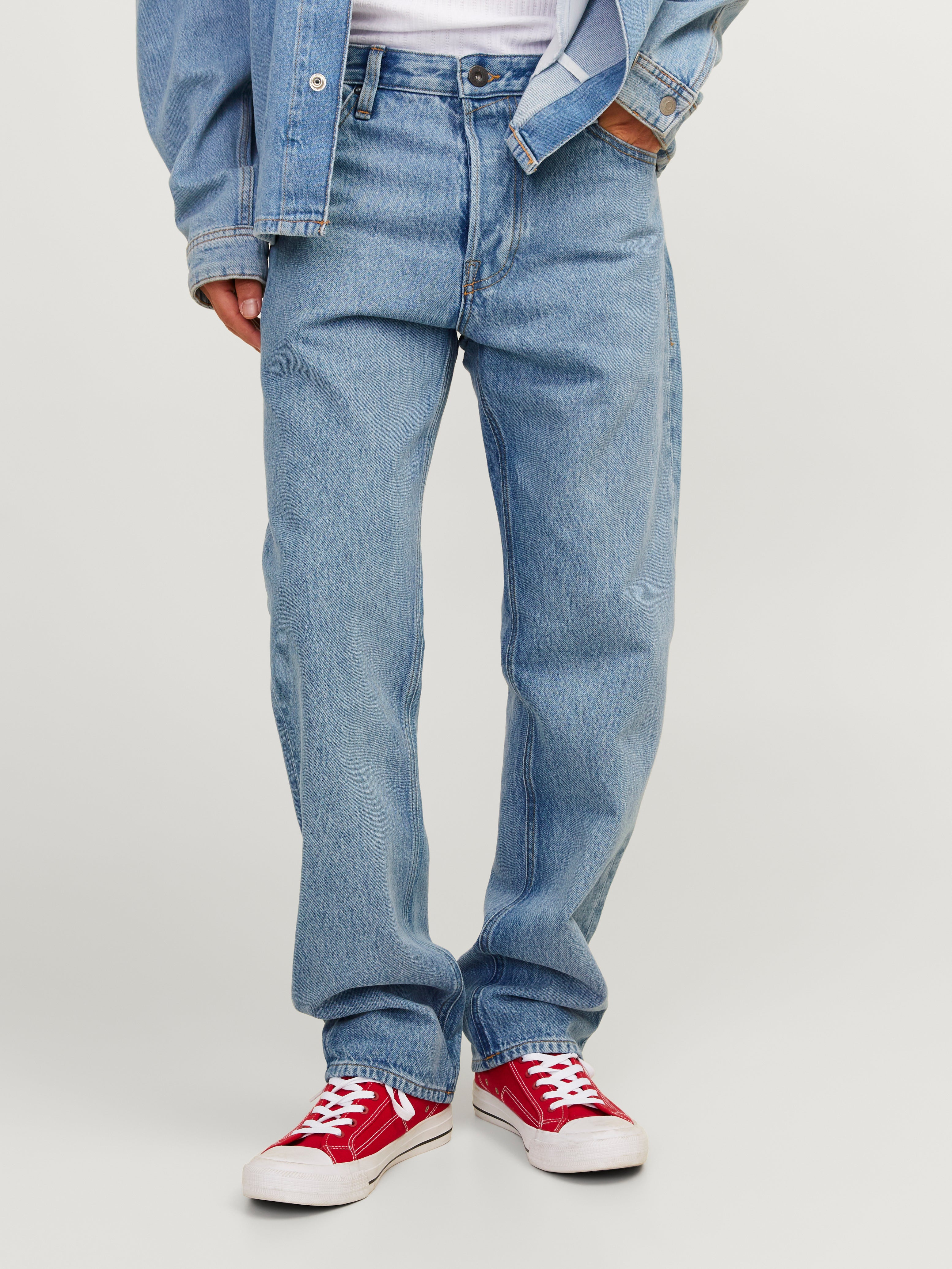 Jjichris Jjcooper Light Blue Relaxed Fit Jeans