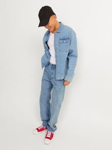 Jack & Jones JJICHRIS JJCOOPER SBD 350 Laisvo kirpimo džinsai -Blue Denim - 12264561