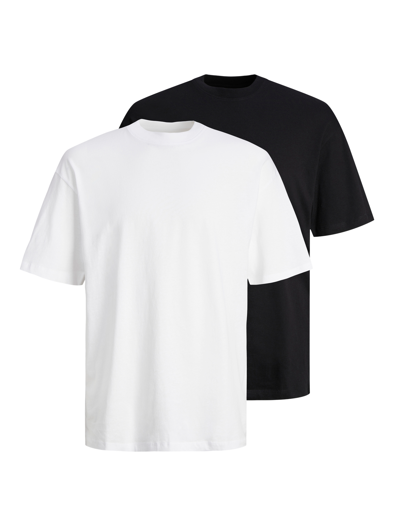 Jack & Jones 2-pack Plain Round Neck T-shirt -Black - 12264845