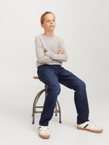 Jack & Jones JJICLARK JJLEON SQ 018 BF JNR Regular fit traperice JUNIOR -Blue Denim - 12264878
