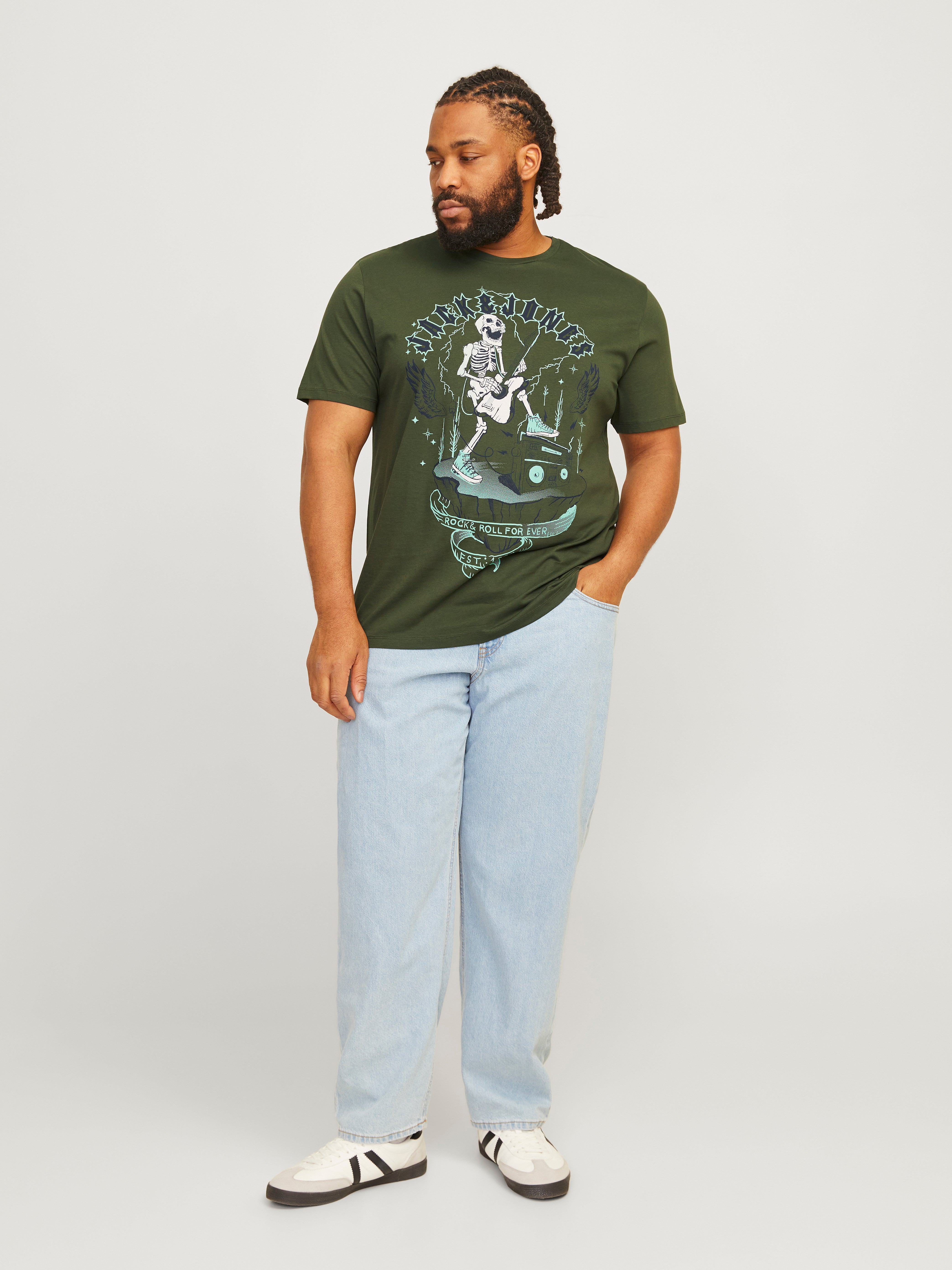 Plus Size Gedruckt T-shirt