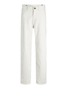 Jack & Jones JJICHRIS JJORIGINAL MF 475 JNR Relaxed Fit Jeans Junior -Ecru - 12265008