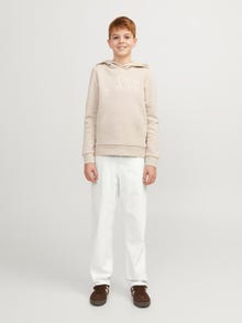 Jack & Jones JJICHRIS JJORIGINAL MF 475 JNR Relaxed Fit Jeans Junior -Ecru - 12265008