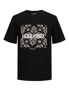 Jack & Jones Plus Size Logo T-shirt -Black - 12265160