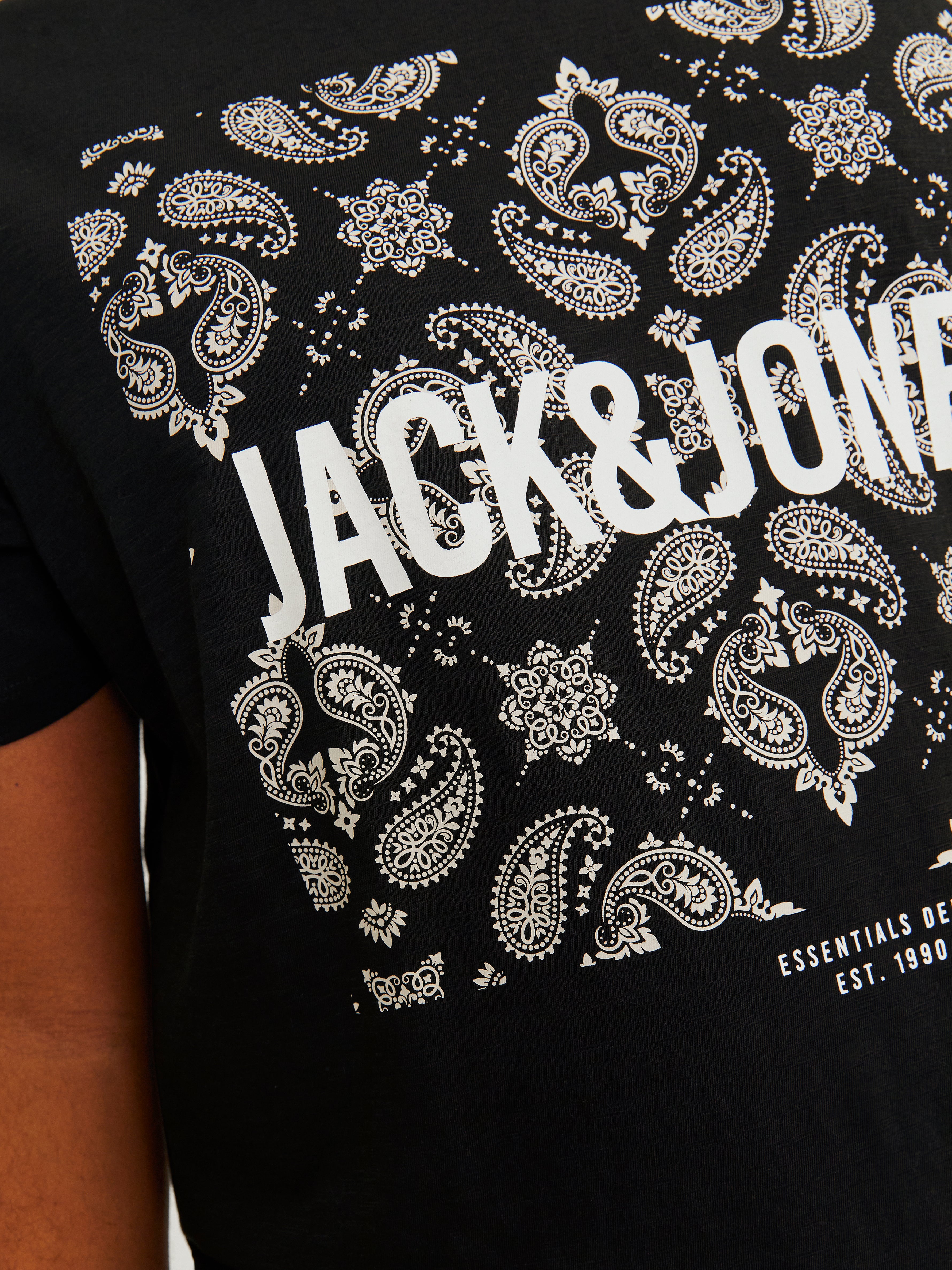 Jack & Jones Plus Size Logo T-shirt -Black - 12265160