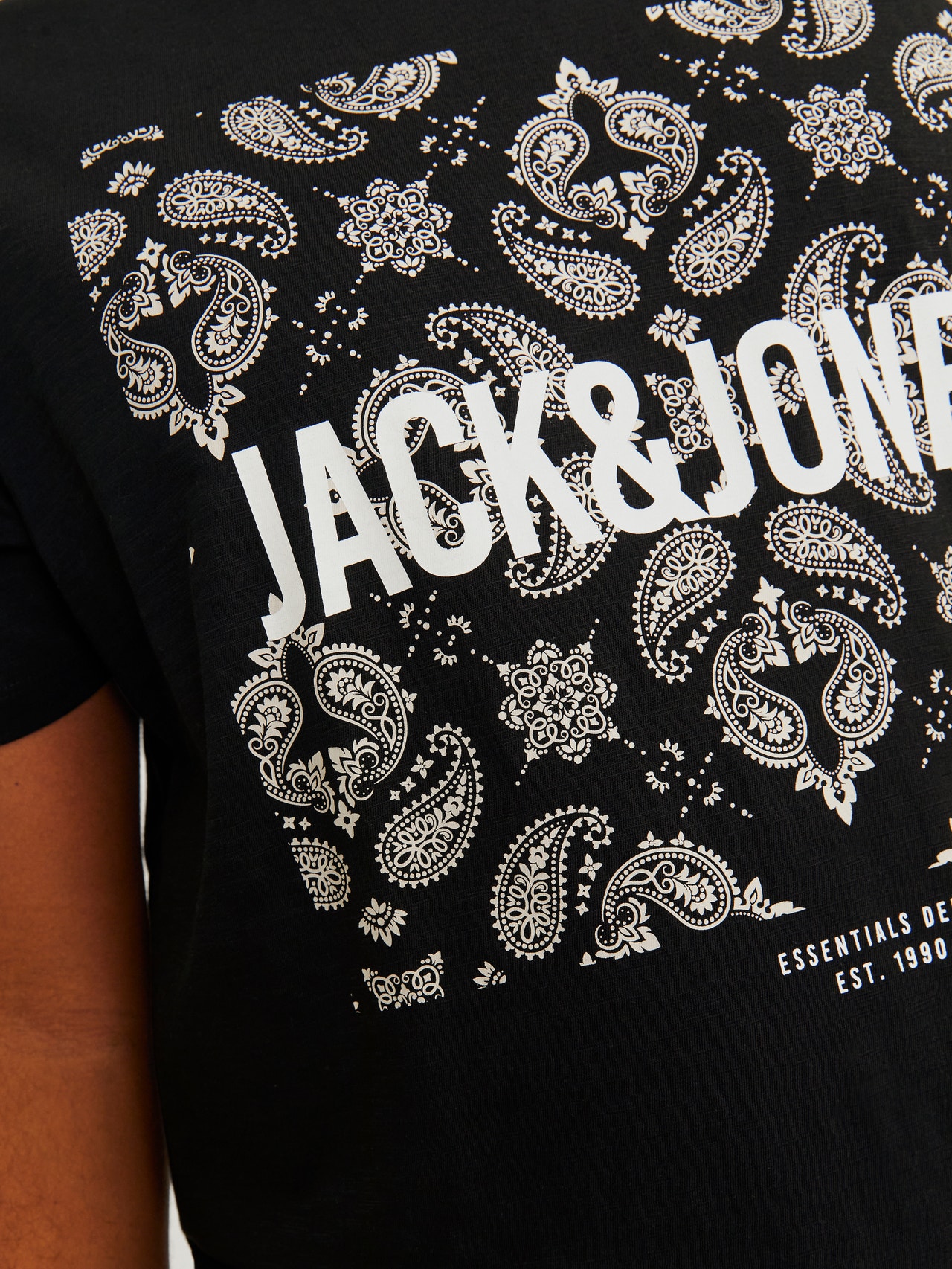 Jack & Jones Plus Size Logo T-shirt -Black - 12265160