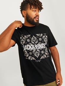 Jack & Jones Plus Size Logo T-shirt -Black - 12265160