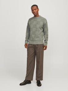Jack & Jones Languotas Megztinis -Agave Green - 12265257