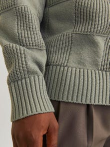 Jack & Jones W kratę Sweter wkładany przez głowę -Agave Green - 12265257