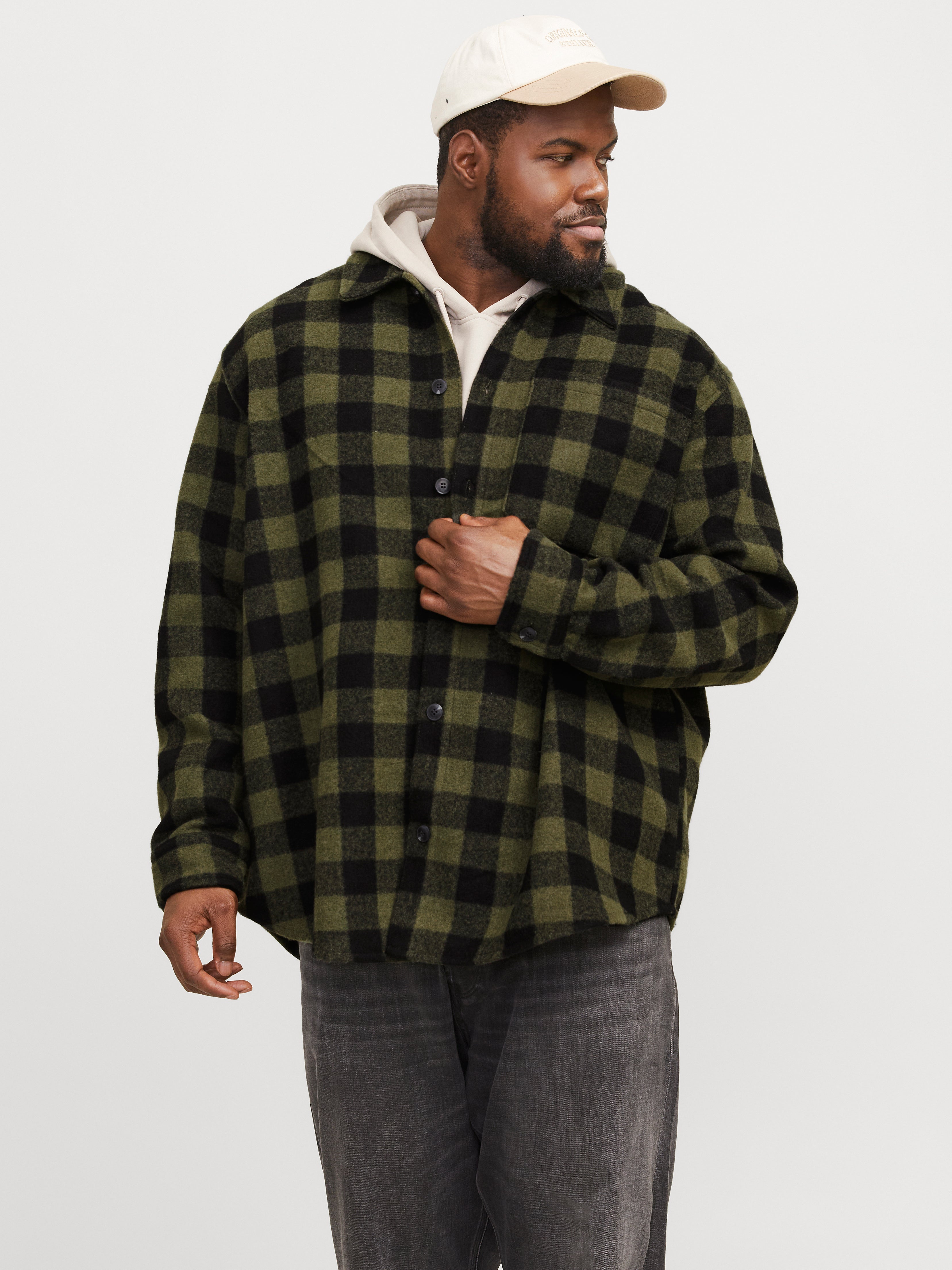 Plus Size Relaxed Fit Overshirt