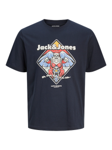 Jack & Jones X-mas Ronde hals T-shirts -Sky Captain - 12265361