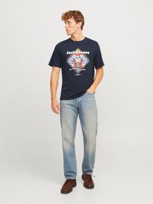 Jack & Jones X-mas Ronde hals T-shirts -Sky Captain - 12265361