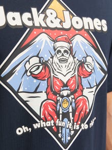 Jack & Jones X-mas Ronde hals T-shirts -Sky Captain - 12265361