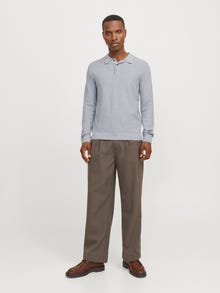 Jack & Jones Effen Polo shirt -Light Grey Melange - 12265396