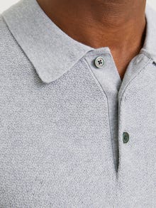 Jack & Jones Effen Polo shirt -Light Grey Melange - 12265396